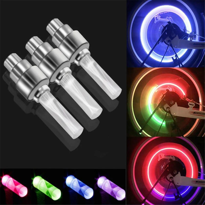8 Pcs Multicolor LED Wheel Lights for Cars Bikes Bikes image 1 PanguDeals Pakistan