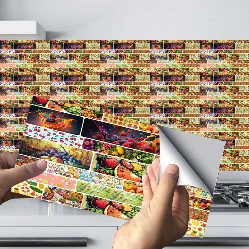 Self-Adhesive Fruit Wall Stickers 100 Pcs Peach Modern Design image 1 PanguDeals Pakistan