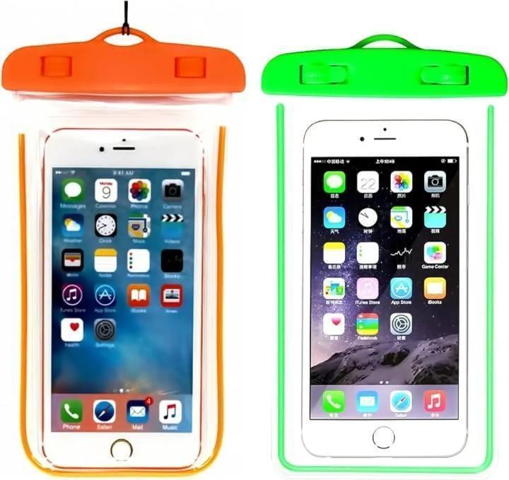 Silicone Waterproof Phone Case Orange Green image 1 PanguDeals Pakistan