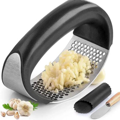 Stainless Steel Garlic & Ginger Crusher Black image 1 PanguDeals Pakistan