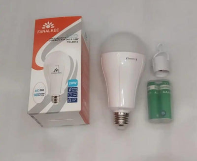 Rechargeable LED Lamp 20W White Plastic Outdoor Use image 1 PanguDeals Pakistan