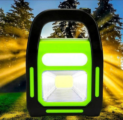 Solar LED Work Light Green Black Rechargeable image 1 PanguDeals Pakistan