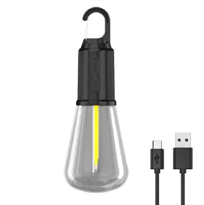 Rechargeable Hanging Bulb Black LED Warm Light image 1 PanguDeals Pakistan