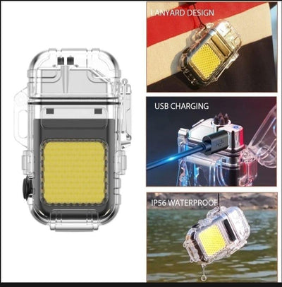 USB-C LED Search Light IP56 Waterproof Black image 1 PanguDeals Pakistan