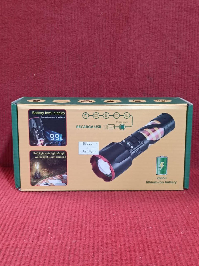 Rechargeable Flashlight with Zoom & Waterproof Design image 1 PanguDeals Pakistan