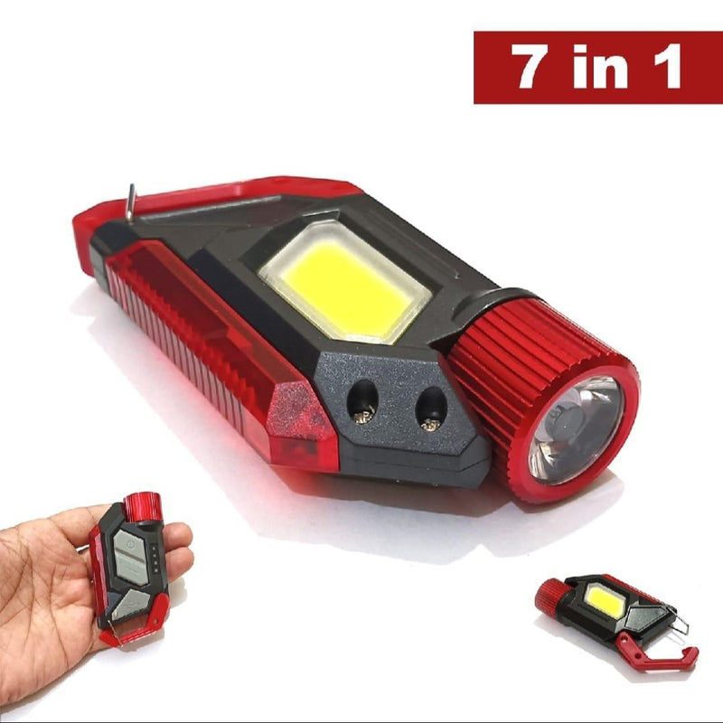 7-in-1 Mini LED Flashlight Keychain with 800 Lumens image 1 PanguDeals Pakistan