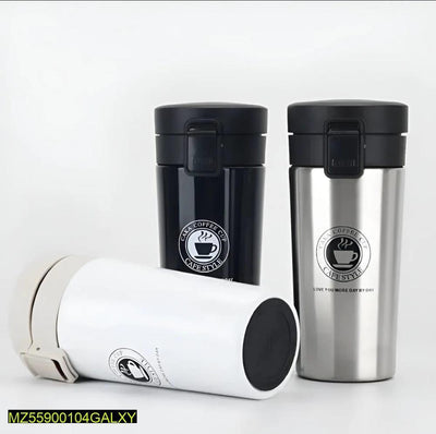 Vacuum Insulated Travel Mug 380ml Stainless Steel Black Silver White image 1 PanguDeals Pakistan