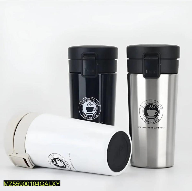 Vacuum Insulated Travel Mug 380ml Stainless Steel Black Silver White image 1 PanguDeals Pakistan