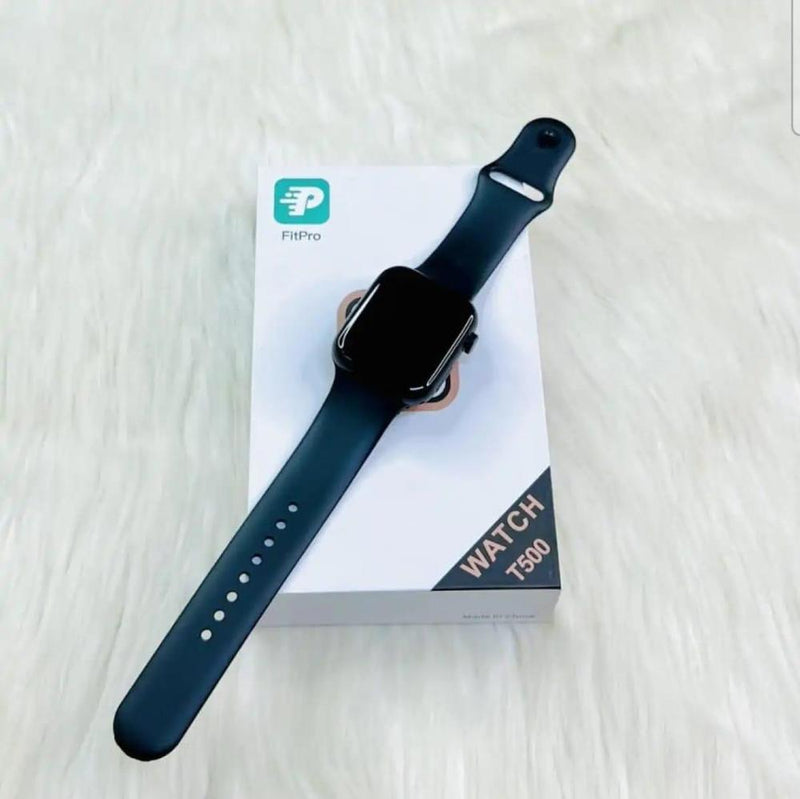 Smartwatch T500 Bluetooth with 2.5D Glass & Silicone Strap image 1 PanguDeals Pakistan