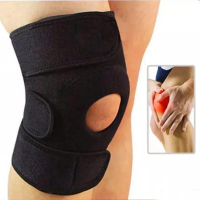 Black Adjustable Knee Support Brace for Daily Comfort image 1 PanguDeals Pakistan