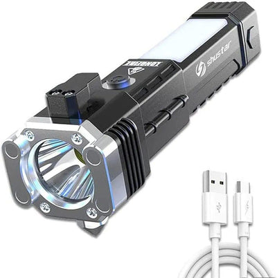 LED Torch Light Black ABS Plastic Pakistan image 1 PanguDeals Pakistan