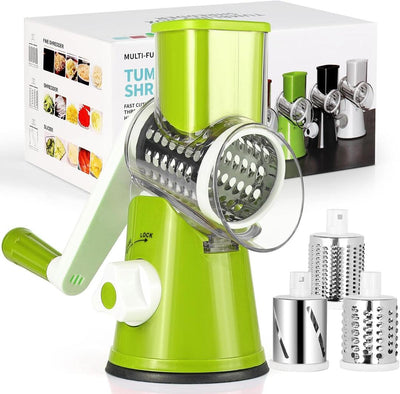Green Vegetable Cutter with 3 Blades for Kitchen Use image 1 PanguDeals Pakistan