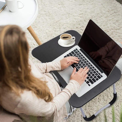 Stylish Black Laptop Table for Home & Office image 1 PanguDeals Pakistan