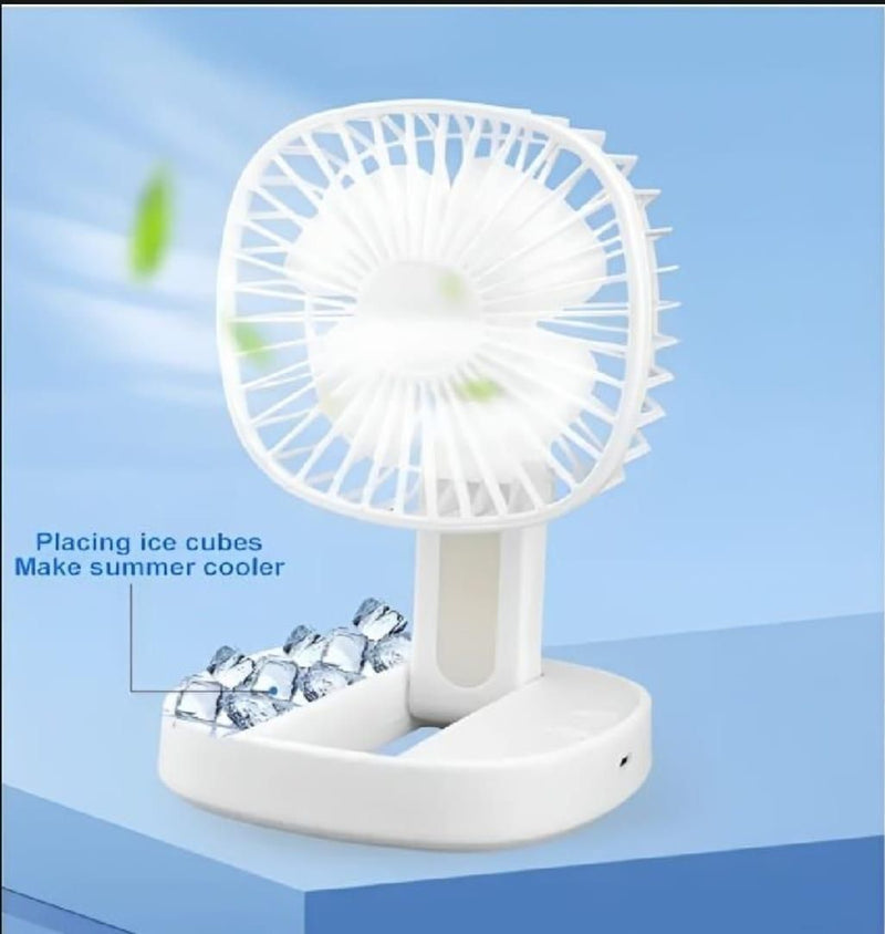 Portable White Ice Cube Cooling Desk Fan image 1 PanguDeals Pakistan