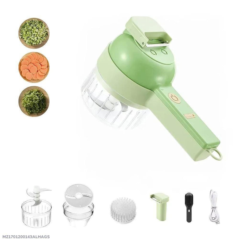 Electric Food Chopper Green ABS Kitchen Tool image 1 PanguDeals Pakistan