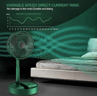 Portable Rechargeable Green Fan for Home Office Travel image 2 PanguDeals Pakistan