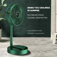 Portable Rechargeable Green Fan for Home Office Travel image 4 PanguDeals Pakistan