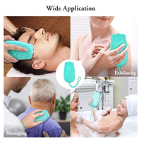 Turquoise Silicone Baby Bath Brush for Kids image 4 PanguDeals Pakistan