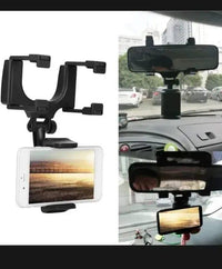 Car Phone Holder 360° Rotation Black ABS image 1 PanguDeals Pakistan