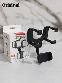 Car Phone Holder 360° Rotation Black ABS image 2 PanguDeals Pakistan