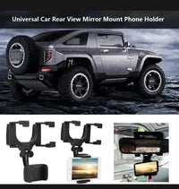 Car Phone Holder 360° Rotation Black ABS image 3 PanguDeals Pakistan