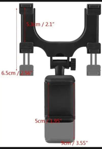 Car Phone Holder 360° Rotation Black ABS image 5 PanguDeals Pakistan
