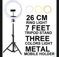 LED Ring Light 26cm Metal Tripod Stand image 1 PanguDeals Pakistan