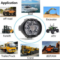 Premium Quality 6 LED Motorcycle Headlights 3000lm IP67 Waterproof image 3 PanguDeals Pakistan