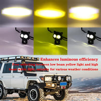 Owl Shape LED Fog Light for Bikes Multi Color 8 Modes image 5 PanguDeals Pakistan
