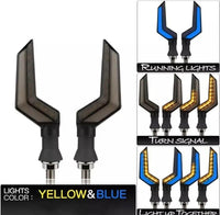 Motorcycle Turn Signals Blue Yellow ABS Durable image 2 PanguDeals Pakistan