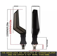 Motorcycle Turn Signals Blue Yellow ABS Durable image 3 PanguDeals Pakistan