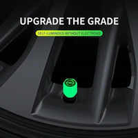 Glowing Wheel Valve Caps for Cars Bikes Bicycles ABS Green image 3 PanguDeals Pakistan