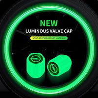 Glowing Wheel Valve Caps for Cars Bikes Bicycles ABS Green image 4 PanguDeals Pakistan