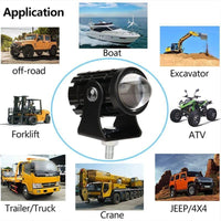 Mini Driving LED Lights White Yellow ABS Durable image 2 PanguDeals Pakistan