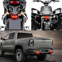 LED Motorcycle Rear Light Red Amber Waterproof ABS image 5 PanguDeals Pakistan