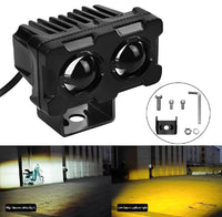 Motorcycle Dual Color LED Headlight White Yellow image 5 PanguDeals Pakistan