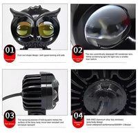 Owl Shaped Fog Light 40W Flashing Dual Yellow White image 2 PanguDeals Pakistan