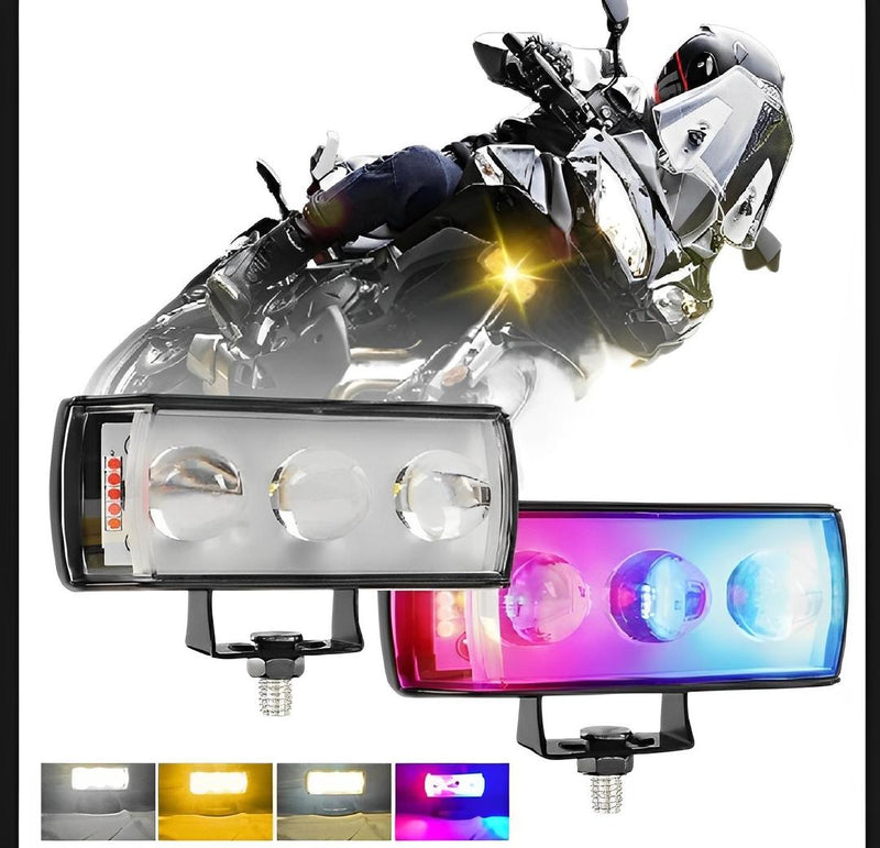 3-Lens LED Fog Lights for SUVs ATVs UTVs Pakistan image 1 PanguDeals Pakistan