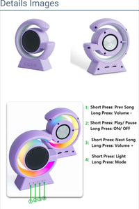 Touch Lamp Wireless Speaker with RGB Lighting & Voice Control image 2 PanguDeals Pakistan