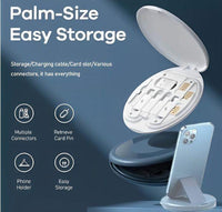 6-in-1 Wireless Charger & Card Holder Black image 2 PanguDeals Pakistan