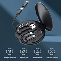 6-in-1 Wireless Charger & Card Holder Black image 3 PanguDeals Pakistan