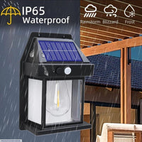 Motion Sensor Solar Lamp with IP65 Waterproof Golden Finish image 5 PanguDeals Pakistan