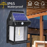 Motion Sensor Solar Lamp with IP65 Waterproof Golden Finish image 1 PanguDeals Pakistan