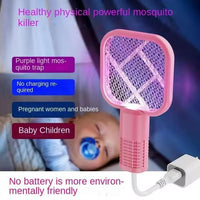 Portable Electric Mosquito Swatter Pink Black USB image 5 PanguDeals Pakistan