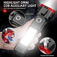 LED Rechargeable Torch Black ABS Fast Charge image 5 PanguDeals Pakistan