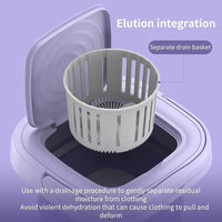 Portable Mini Washing Machine Green Silicone Foldable image 4 PanguDeals Pakistan