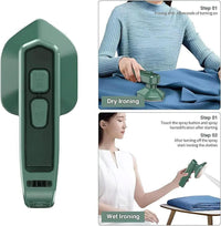 Portable Hand Iron Green Dry Wet Ironing ABS Plastic image 3 PanguDeals Pakistan