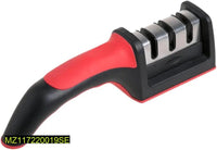 Stainless Steel Knife Sharpener Red Black Grip image 5 PanguDeals Pakistan