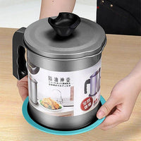 Stainless Steel Oil Filter Pot with Dust Lid image 3 PanguDeals Pakistan
