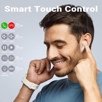 Stylish Grey Bluetooth Earbuds with Clear Case image 5 PanguDeals Pakistan